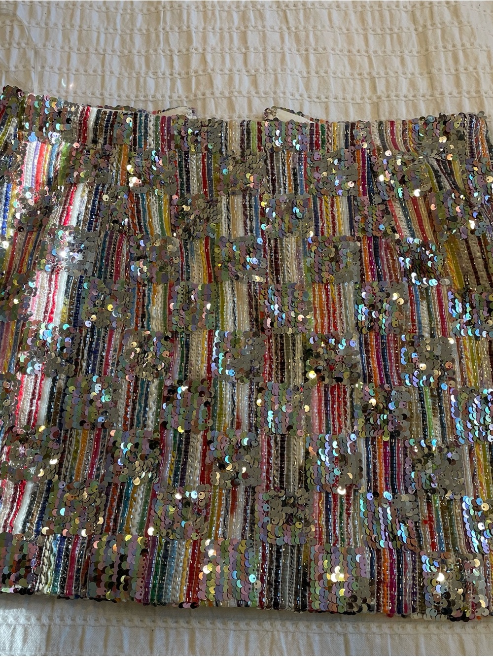 Multicolor Sequin Mini Skirt - Sparkling Party Skirt
